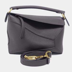 Pre Owned حقيبة لويفي بازل جلدي بني صغيرة