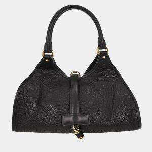 Pre Owned Loewe Black Leather Handbag