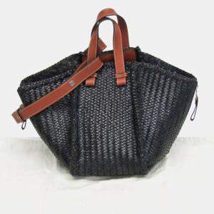 Pre Owned حقيبة كتف لويفي هاموك جلد بني/أزرق داكن