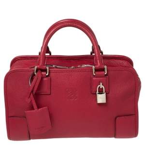 Pre Owned Loewe Lipstick Leather Amazona 28 Bag