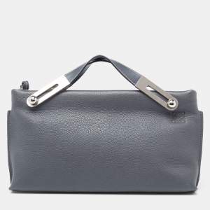 Pre Owned Loewe Grey Leather Small Missy Bag