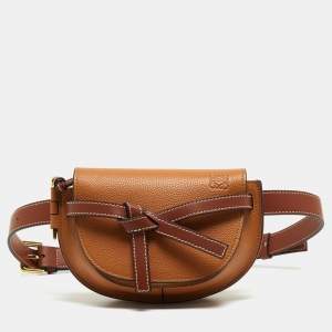 Loewe Brown Leather Gate Belt Bag