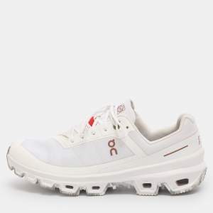 Pre Owned Loewe x ON Running Cloudventure Size 40 White Mesh Low Top Sneakers