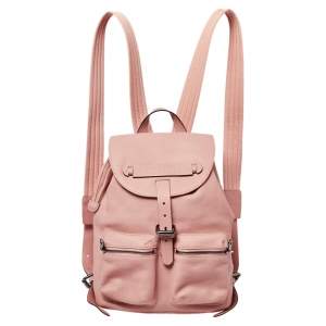Longchamp Pink Leather Small 3D Backpack 