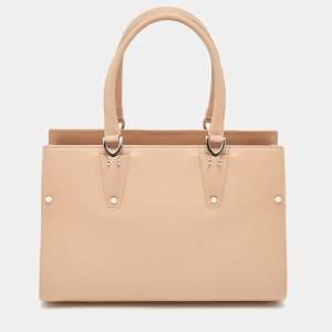 Longchamp Light Pink Leather Paris Premiere Tote