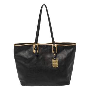 Longchamp Black Leather Tote