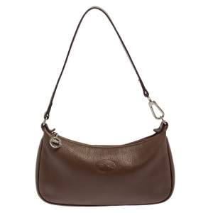 Longchamp Brown Leather Shoulder Bag