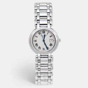 Longines Silver Stainless Steel PrimaLuna L8.112.4.71.6 Women's Wristwatch 30 mm