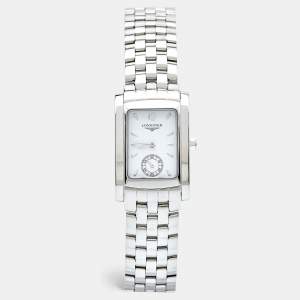 Longines White Stainless Steel DolceVita L5.502.4.16.6 Women's Wristwatch 22.40 mm