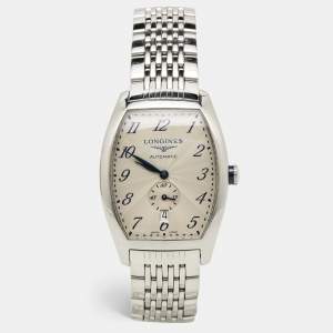 Longines Silver Stainless Steel Evidenza L2.642.4.73.6 Women's Wristwatch 33.10 mm