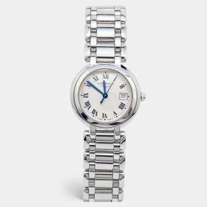 Longines Silver Stainless Steel PrimaLuna L8.112.4.71.6 Women's Wristwatch 30 mm