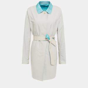 Pre Owned Loro Piana Polyester Trench Coat 44