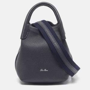 Pre Owned حقيبة كتف صغيرة جلد مستيك فاتح لورو بيانا