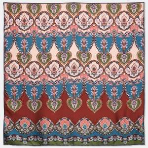 Loro Piana Pink Romantic Panarea Foulard Silk Square Scarf