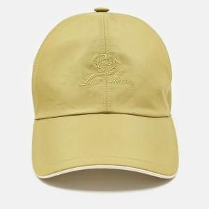 Loro Piano Green Microfibre Storm System Baseball Cap M