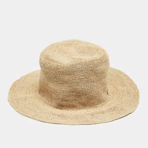 Loro Piana Beige Straw Airi Hat M