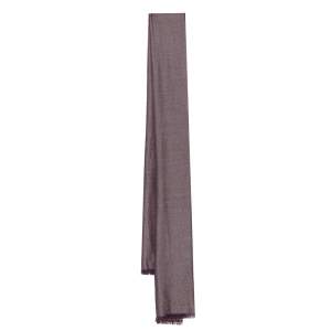 Loro Piana Purple & Brown Striped Cashmere Silk Stole