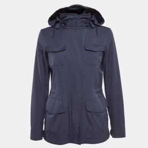 Loro Piana Blue Technical Nylon Windmate Traveller Jacket S
