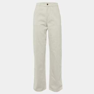 Loro Piana Ecru Denim Releigh Straight Fit Trousers S/Waist 28"