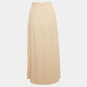 Loro Piana Beige Silk Maxi Skirt S