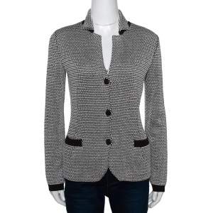 Loro Piana Brown Silk & Cotton Knit Button Front Cardigan S