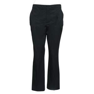 Pre Owned Loro Piana Navy Blue Cotton Trouser M