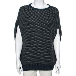 Pre Owned Loro Piana Blue Cashmere Knit Sweater M