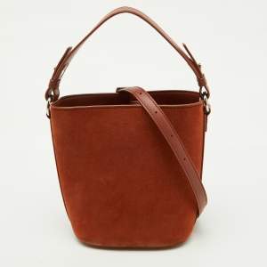 Loro Piana Brown Nubuck Leather Crossbody Bag
