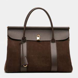 مملوكة مسبقًا Loro Piana Brown Nubuck Loom L32