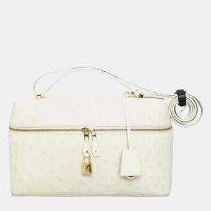 مملوكة مسبقًا حقيبة إضافية نعام كبيرة لورو بيانا L27