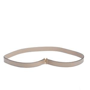 مملوكة مسبقًا Louis Vuitton Grey Leather Shoulder Strap