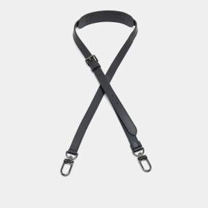 مملوكة مسبقًا Louis Vuitton Black Leather Adjustable Shoulder Strap