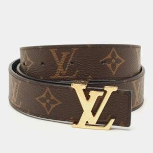 Louis Vuitton Monogram Canvas Initiales Reversible Belt 75CM