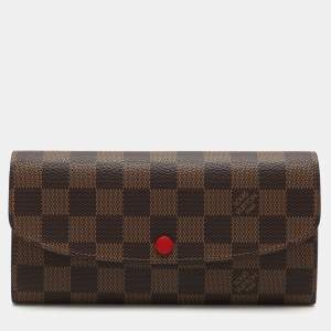 Louis Vuitton Damier Ebene Canvas Emilie Wallet