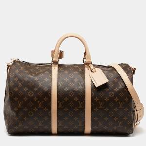 Louis Vuitton Monogram Canvas Keepall Bandouliere 50 Bag