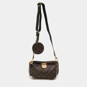 Louis Vuitton Green Monogram Canvas Multi Pochette Accessories Bag