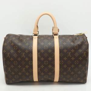 Louis Vuitton Monogram Canvas Keepall Bandouliere 45 Bag