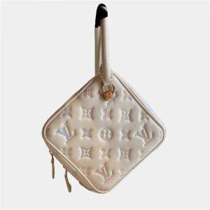 Pre Owned Louis Vuitton New Square Monogram Leather Shoulder Bag