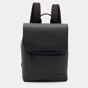 Pre Owned Louis Vuitton Black Leather Fastline Backpack