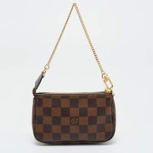 Pre Owned Louis Vuitton Damier Ebene Canvas Mini Pochette Accessoires Bag