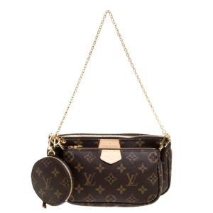 مملوكة مسبقًا Louis Vuitton Rose Clair Monogram Canvas Multi Pochette Accessoires