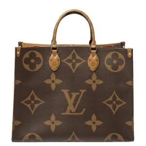 Pre Owned Louis Vuitton Reverse Monogram Canvas Giant Onthego GM Bag