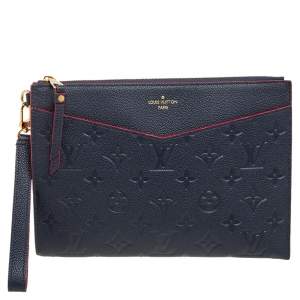 مملوكة مسبقًا حقيبة صغيرة لوي فيتون مارين دايلي جلد أمارانت مونوغرامي أحمر 