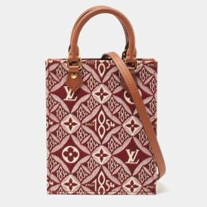 Pre Owned Louis Vuitton Bordeaux Since 1854 Jacquard Petit Sac Plat Bag