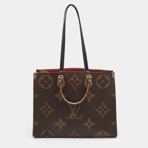 Pre Owned Louis Vuitton Reverse Monogram Canvas Giant Onthego GM Bag