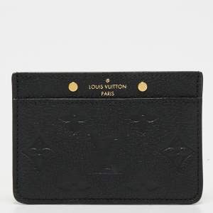Louis Vuitton Black Monogram Empreinte Leather Card Holder