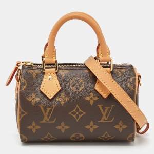 Pre Owned Louis Vuitton Monogram Canvas Speedy Nano Bag