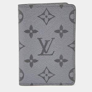 Louis Vuitton Silver Monogram Canvas and Taiga Leather Pocket Organizer