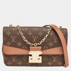 Pre Owned Louis Vuitton Caramel Monogram Canvas Marceau Bag