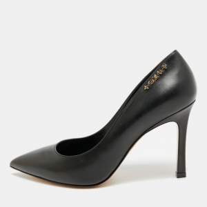 مملوكة مسبقًا Louis Vuitton Urban Twist Size 38.5 Black Leather Pumps